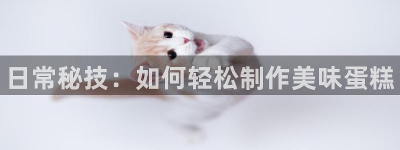 糖心vlo9：日常秘技：如何轻松制作美味蛋糕